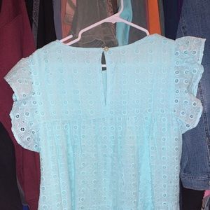 Mindless Dreaming Mint Eyelet dress from Pink Lily NWOT